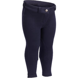 100 Kids' Horse Riding Jodhpurs - Navy 