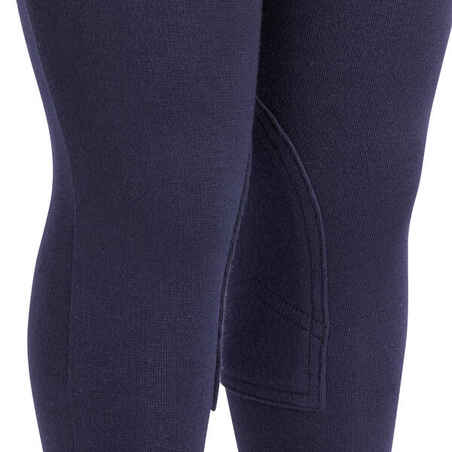 100 Kids' Horse Riding Jodhpurs - Navy