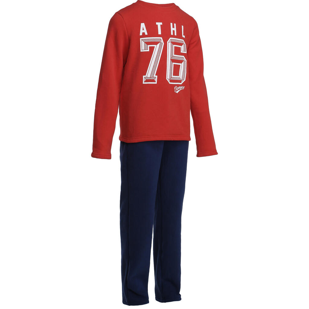 Warm'y boys' fitness tracksuit - red