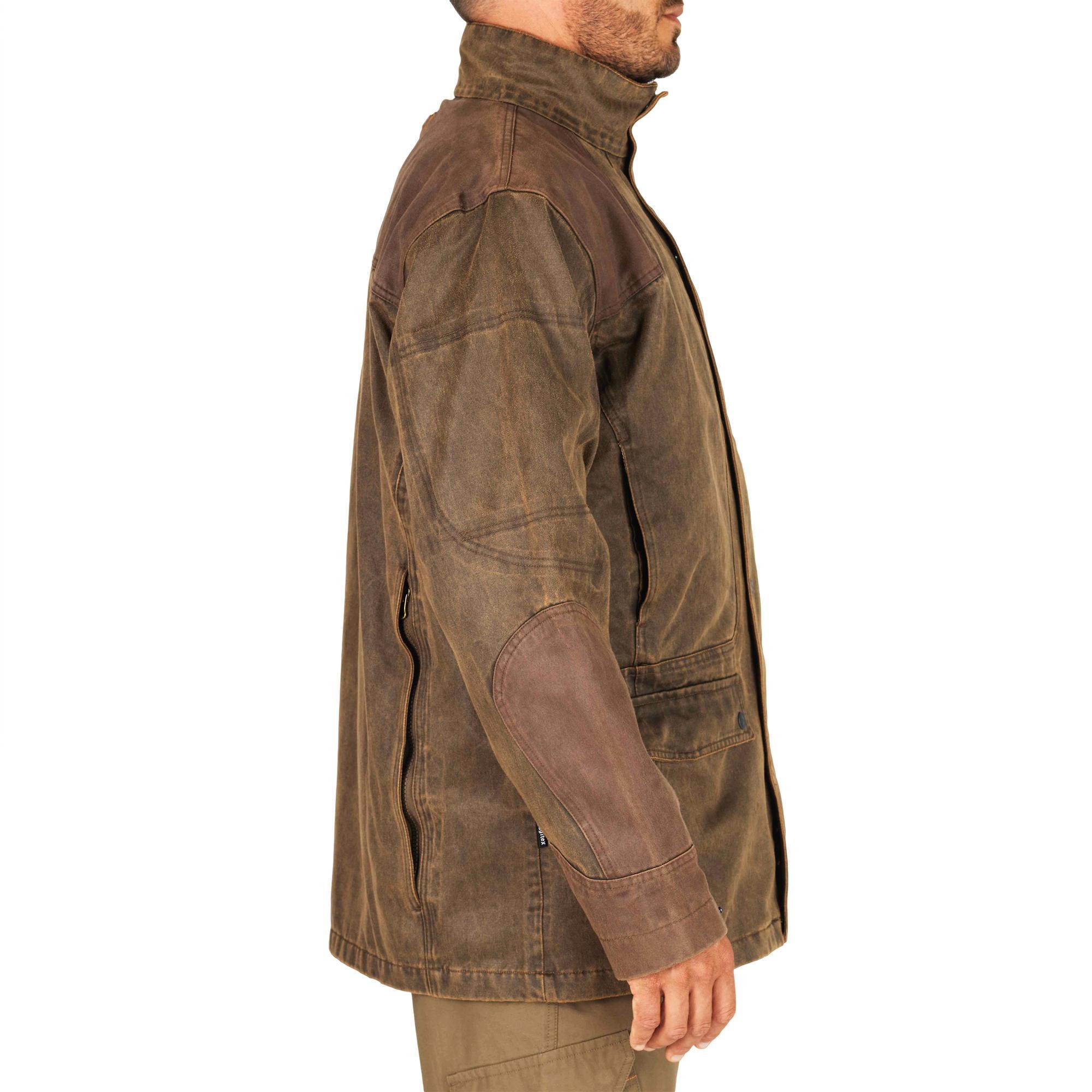 Chaqueta Caza Verney Carron Fox Game Original Hombre Impermeable Marron