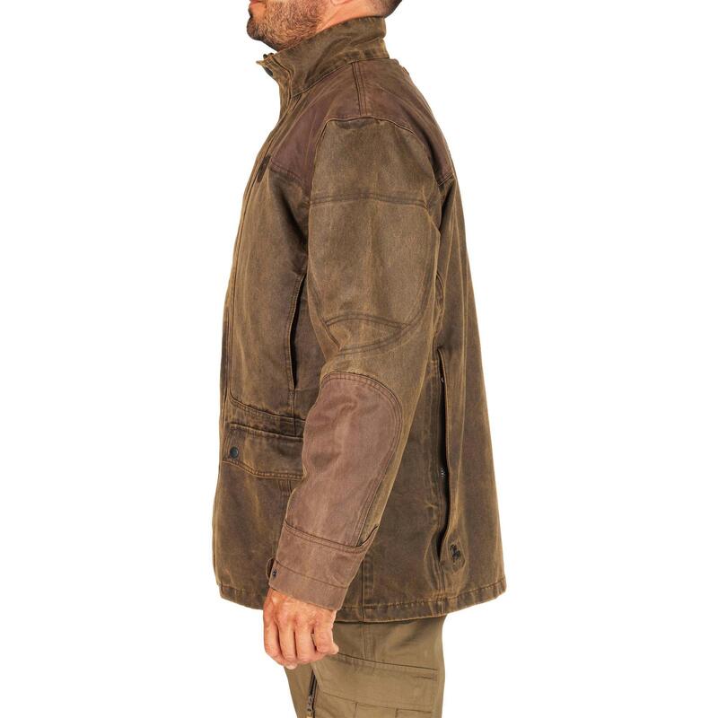 Chaqueta Caza Verney Carron Fox Game Original Hombre Impermeable Marron