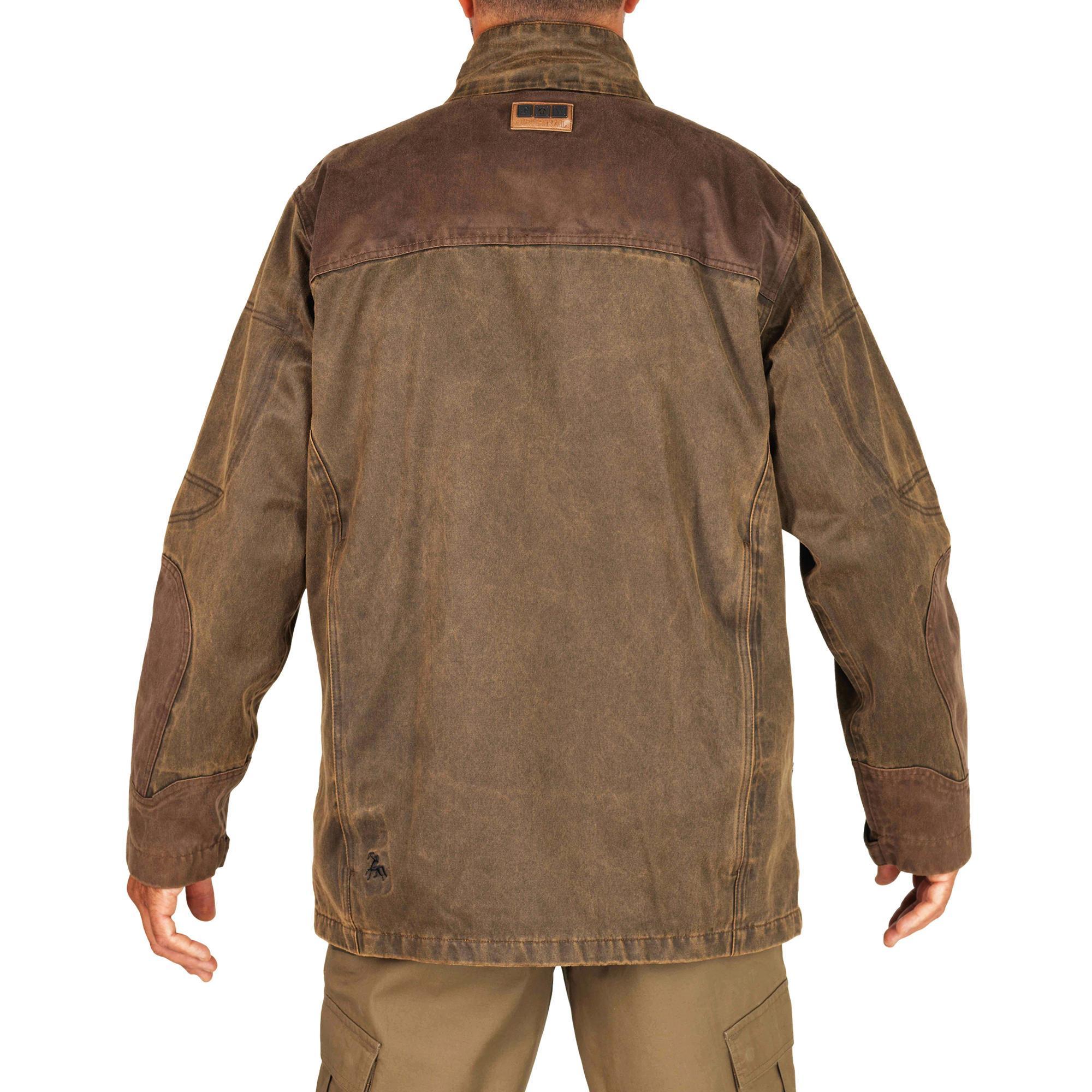 Chaqueta Caza Verney Carron Fox Game Original Hombre Impermeable Marron
