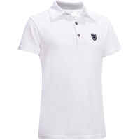 Kids' Short-Sleeved Horse Riding Show Polo Shirt 100 - White