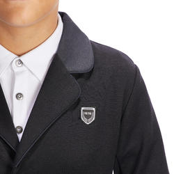 Veste de concours équitation enfant COMP 100 noir