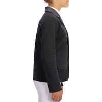 100 Compete Kids' Horse Riding Show Jacket - Black