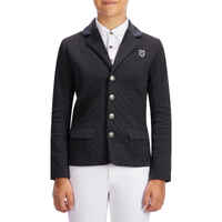 100 Compete Kids' Horse Riding Show Jacket - Black