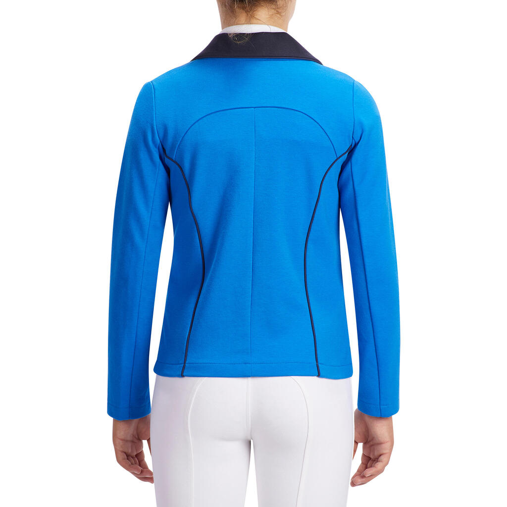 Comp 100 Kids' Horse Riding Competition Jacket - Royal Blue