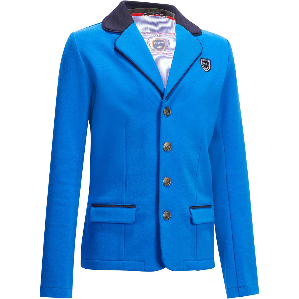 Comp 100 Kids' Horse Riding Competition Jacket - Royal Blue