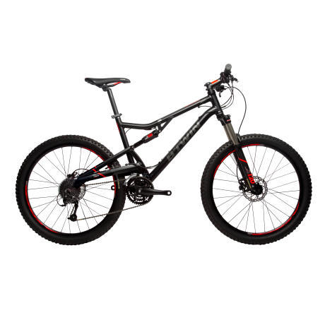 VTT SUSPENDU ROCKRIDER 520 BLACK ORANGE VTT SUSPENDU ROCKRIDER 520 BLACK ORANGE