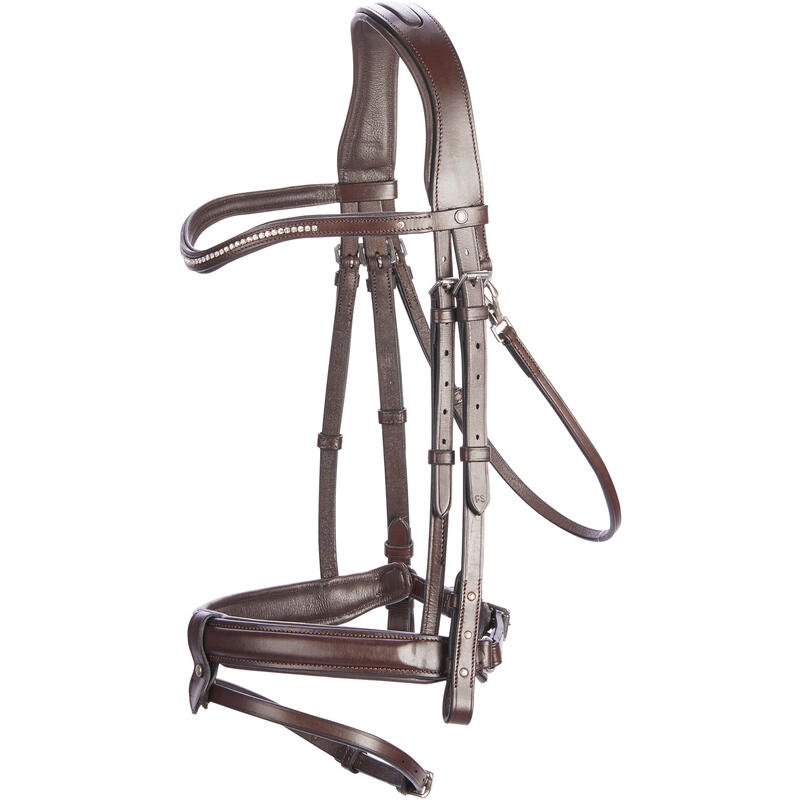 nikkel niveau Aubergine Hoofdstel voor pony leer Franse neusriem met strass 580 bruin | FOUGANZA | Decathlon.nl nikkel niveau Aubergine Hoofdstel voor pony leer Franse neusriem met strass 580 bruin | FOUGANZA | Decathlon.nl