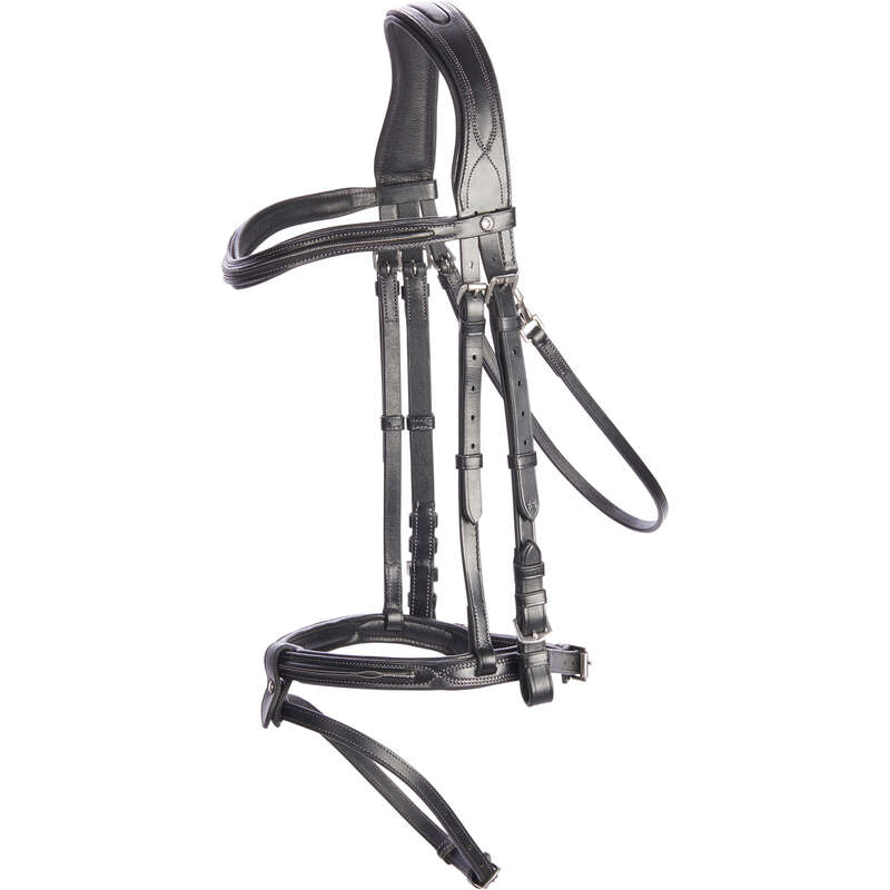 FOUGANZA 580 Topstitched Horse Riding Bridle For Horse...