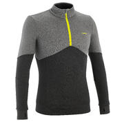 SKIJAŠKI PULOVER MID WARM 30, CRNI