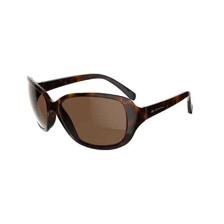 Lentes de sol de senderismo para mujer MH 120 W café. Categoría 3