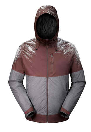 Chaqueta de senderismo en la nieve hombre SH500 cálida VINOTINTO 