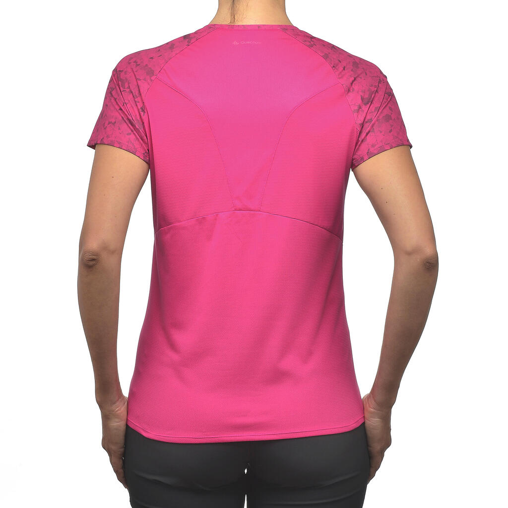 Wandershirt Bergwandern MH500 Damen grau