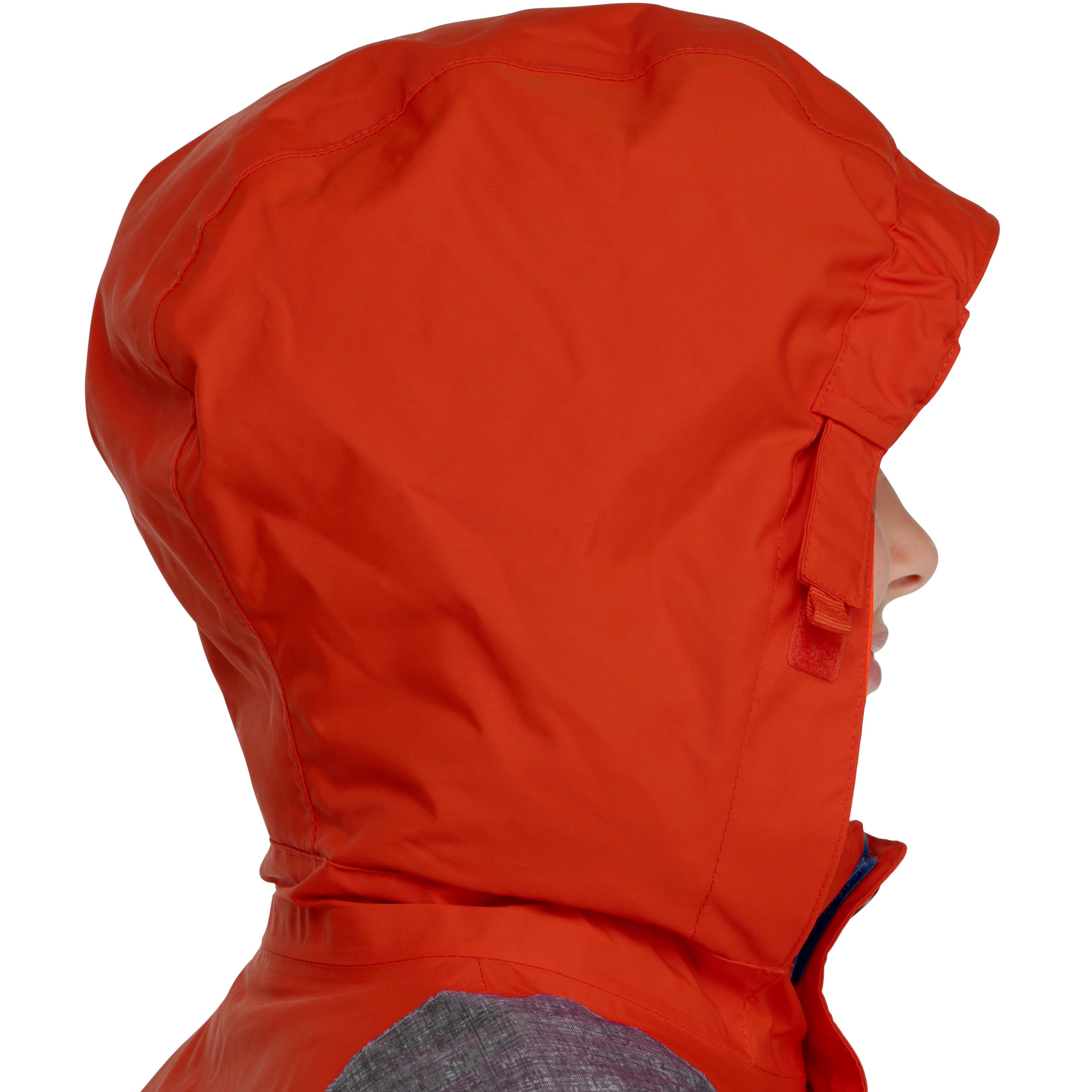 Evoslide Boy's Ski Jacket - Orange/red and Mottled grey 7/20