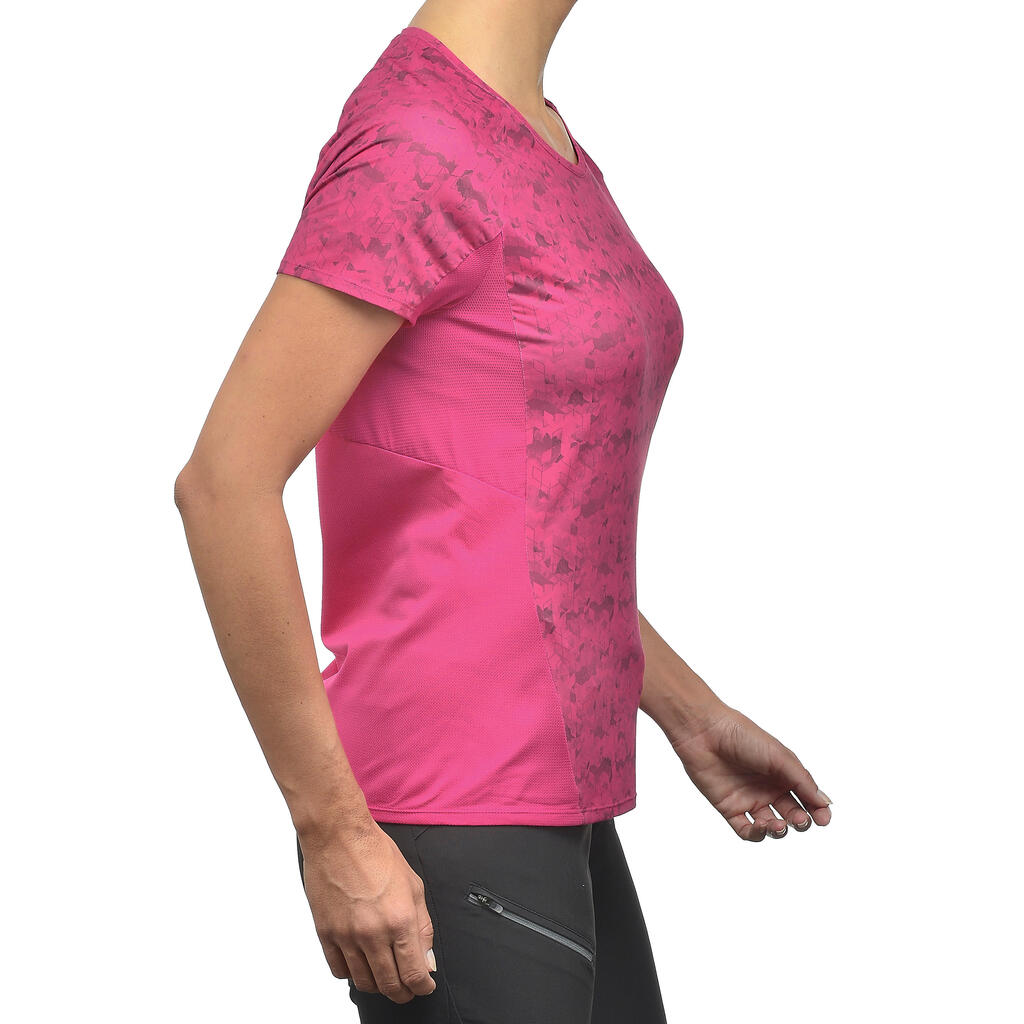 Wandershirt Bergwandern MH500 Damen grau