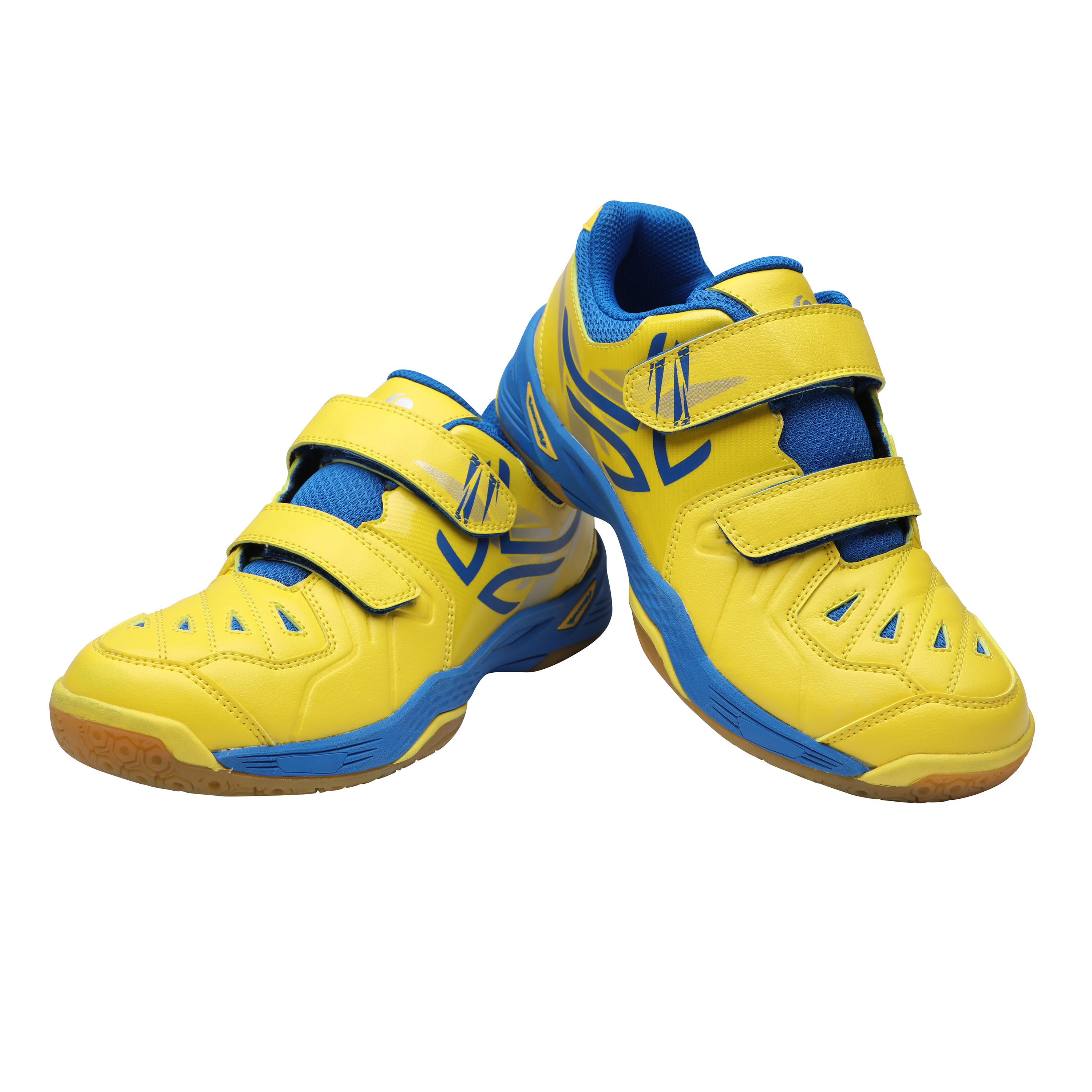 kd shoes yellow and blue