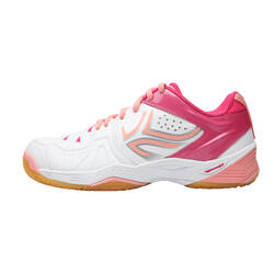 BS800 JR Kids' Badminton Shoes - White/Pink