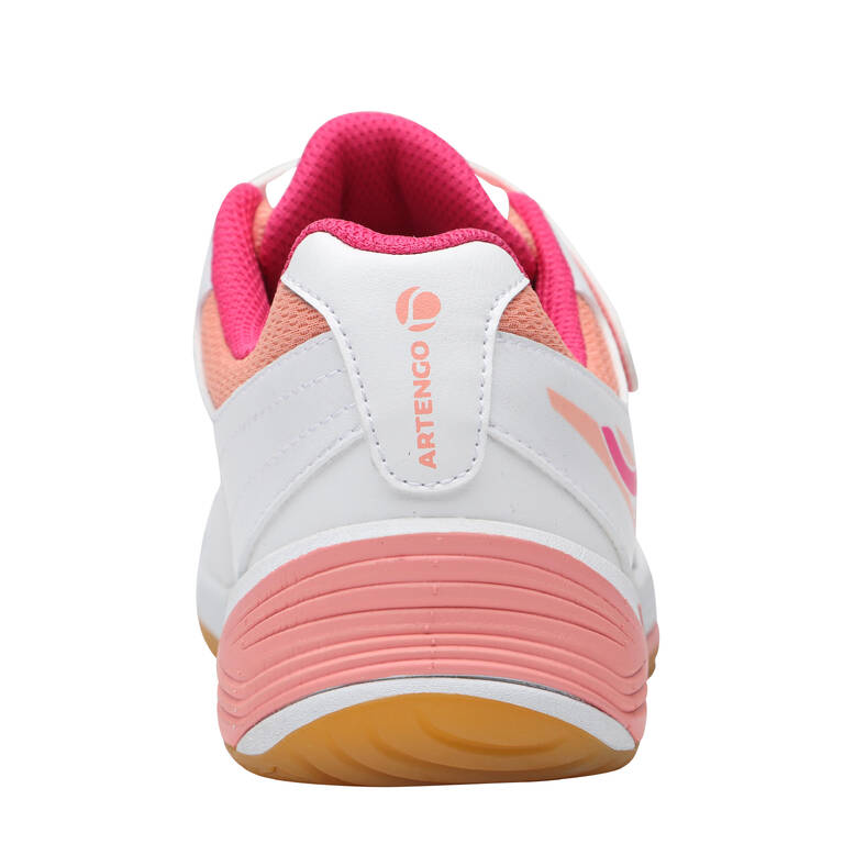 BS800 JR Kids' Badminton Shoes - White/Pink