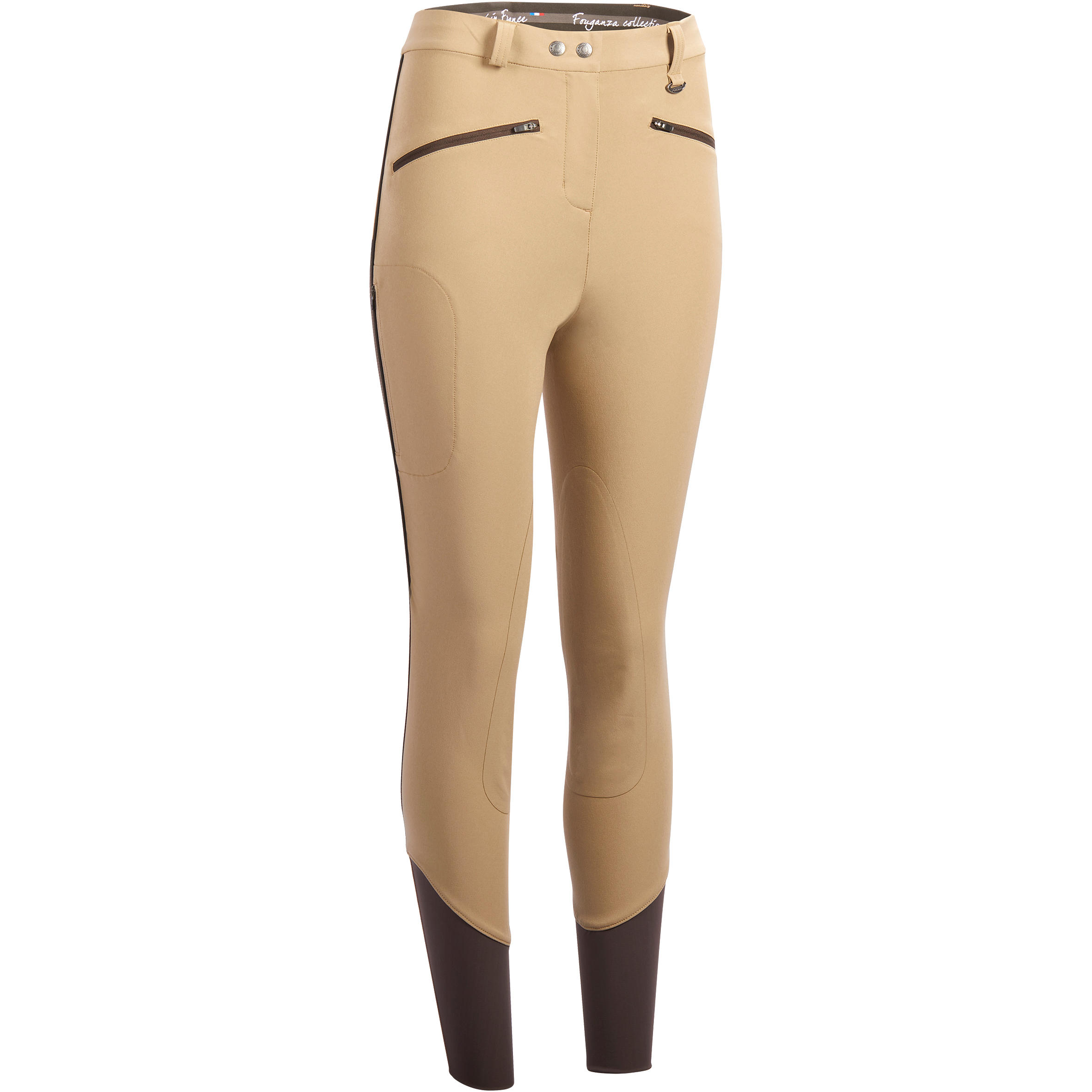 

Adult horse riding BR 500 Light W Breeches cream -  By FOUGANZA | Decathlon
