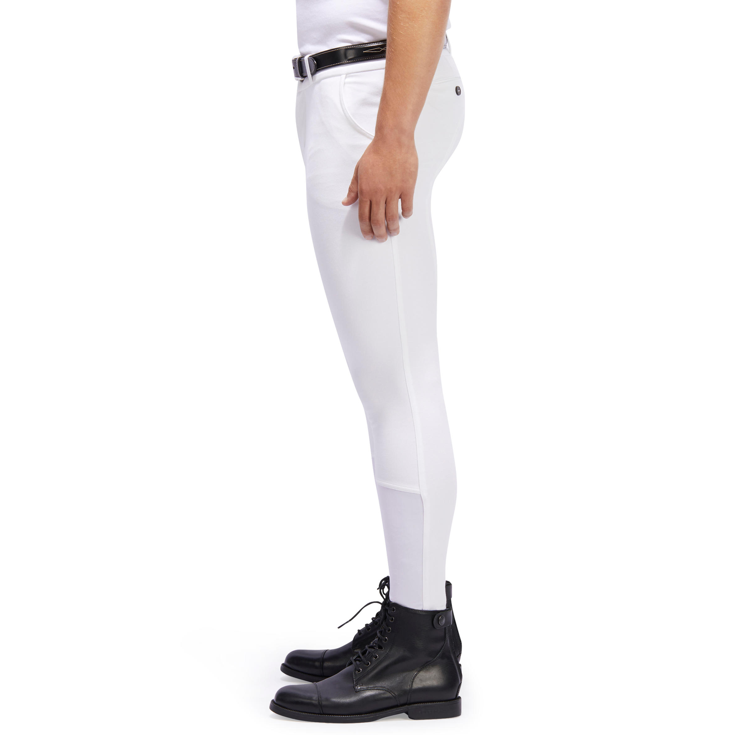 

140 Grippy Horse Riding Competition Jodhpurs - White -  By FOUGANZA | Decathlon