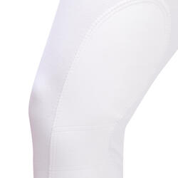 Pantalon de concours équitation basanes agrippantes Homme - 140 blanc