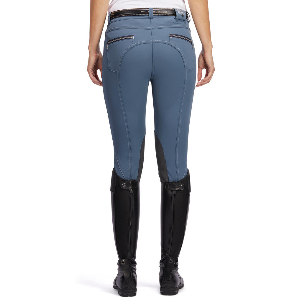 Women's Horse Riding Seat Patch Breeches BR700 