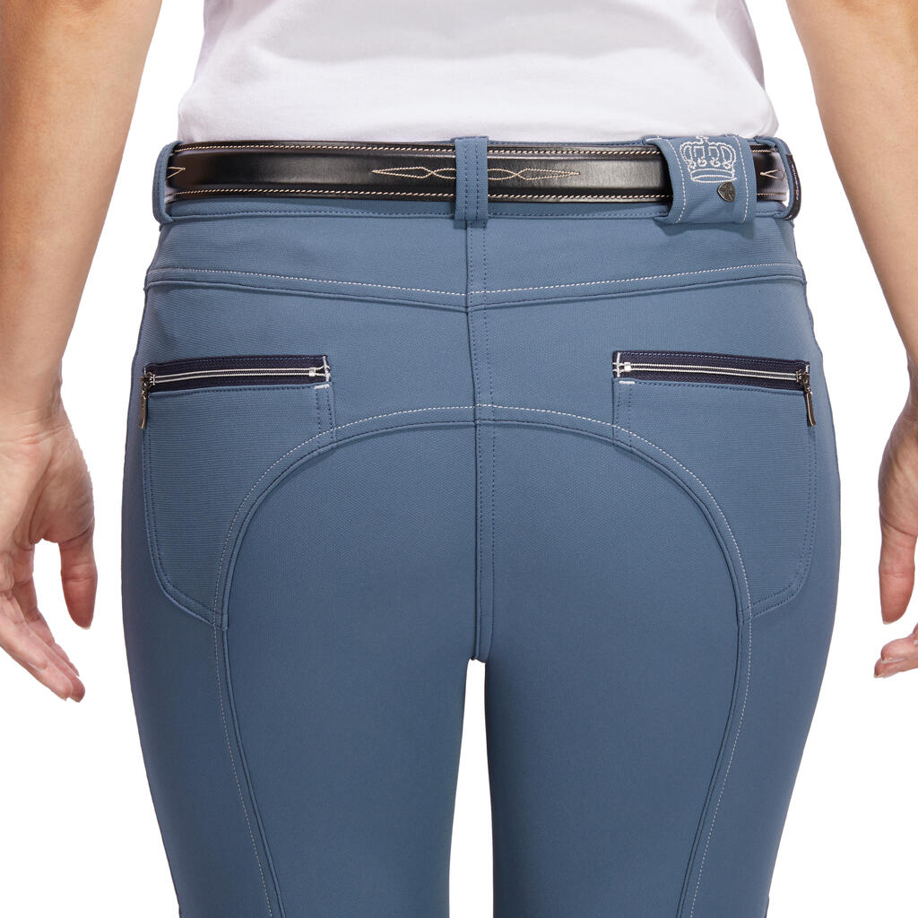 Women's Horse Riding Seat Patch Breeches BR700 