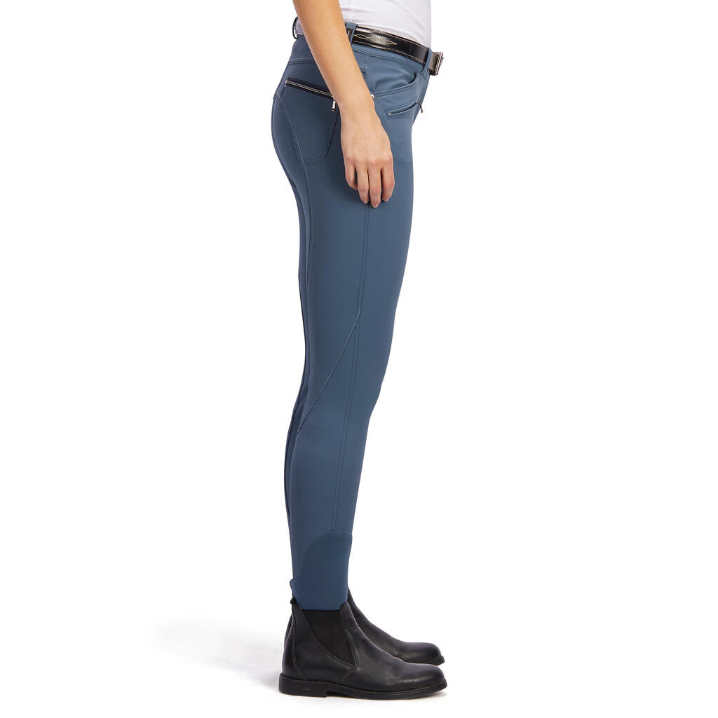 Women's Horse Riding Seat Patch Breeches BR700 