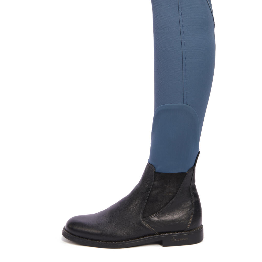 BR700 Women's Horse Riding Seat Patch Jodhpurs - Black