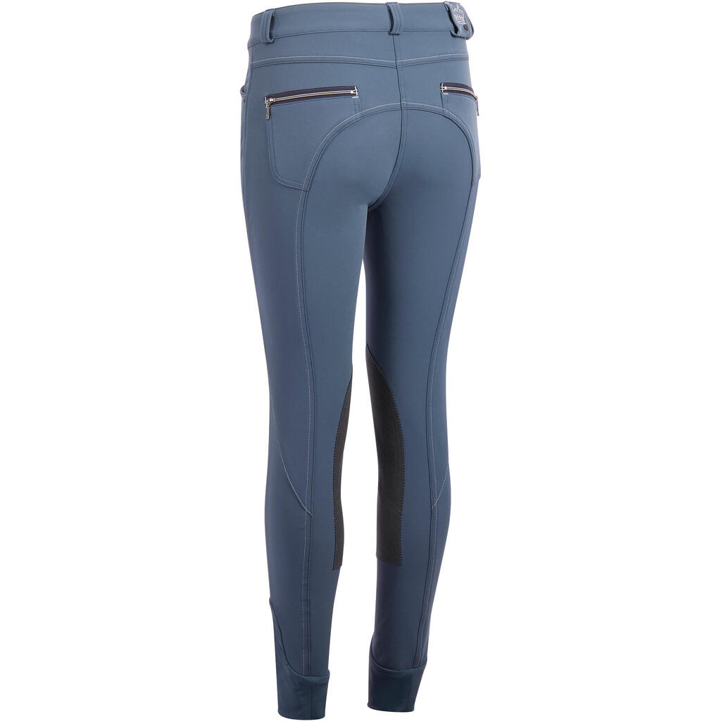 Women's Horse Riding Seat Patch Breeches BR700 