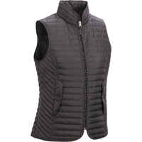 Women's Sleeveless Horse Riding Down Jacket 100 - Black