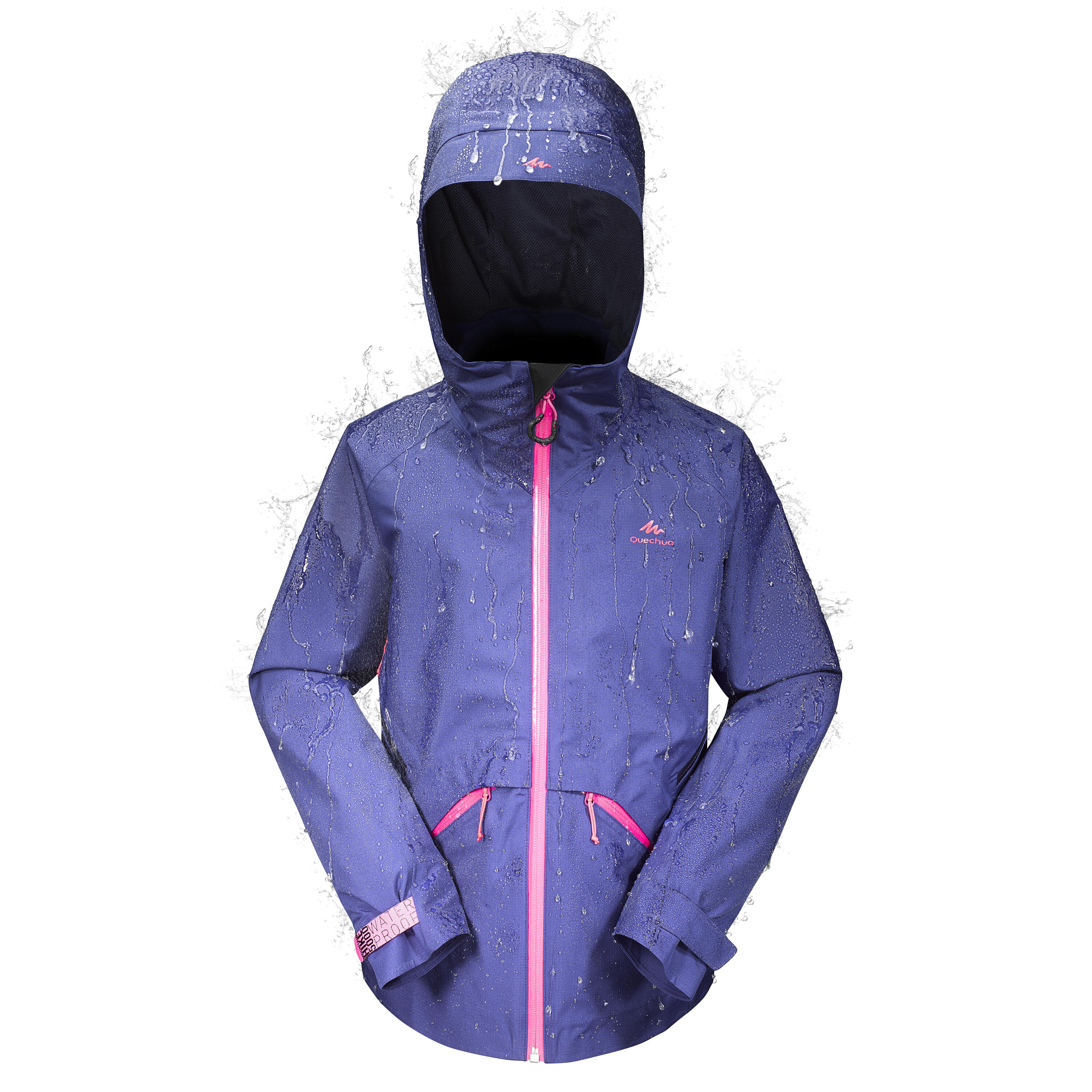 QUECHUA Children’s purple MH550 hiking jacket