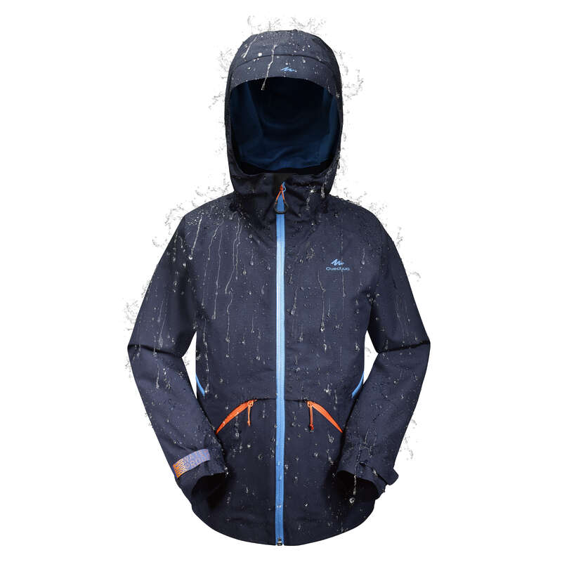 QUECHUA MH550 Kids' Hiking Jacket Navy Decathlon