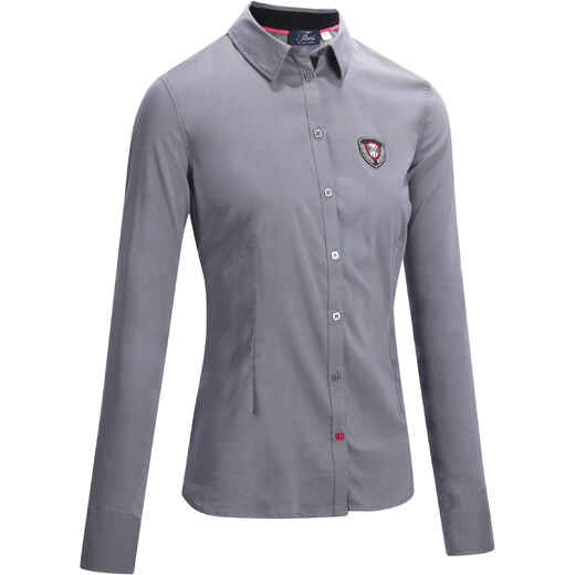 
      Lady 580 Women's Horse Riding Long-Sleeved Shirt - Grey
  