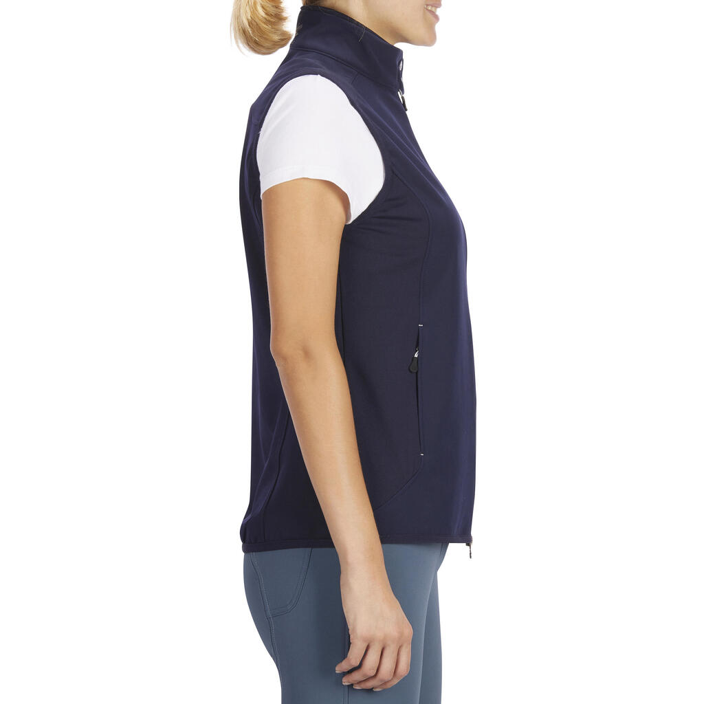 Women's Horseback Riding Sleeveless Gilet 500