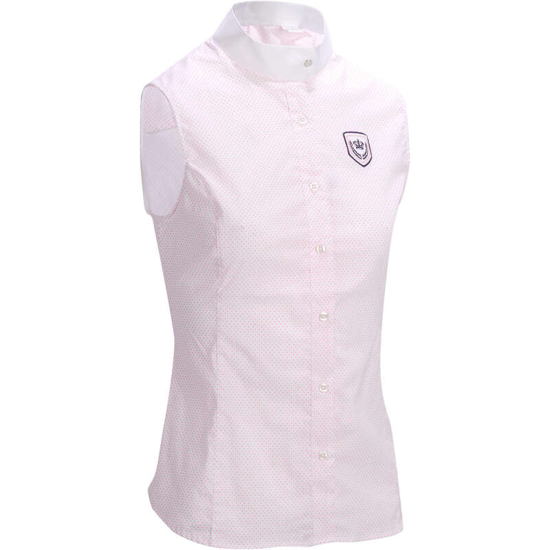 OKKSO Women's Sleeveless Horse Riding Competition Shirt...
