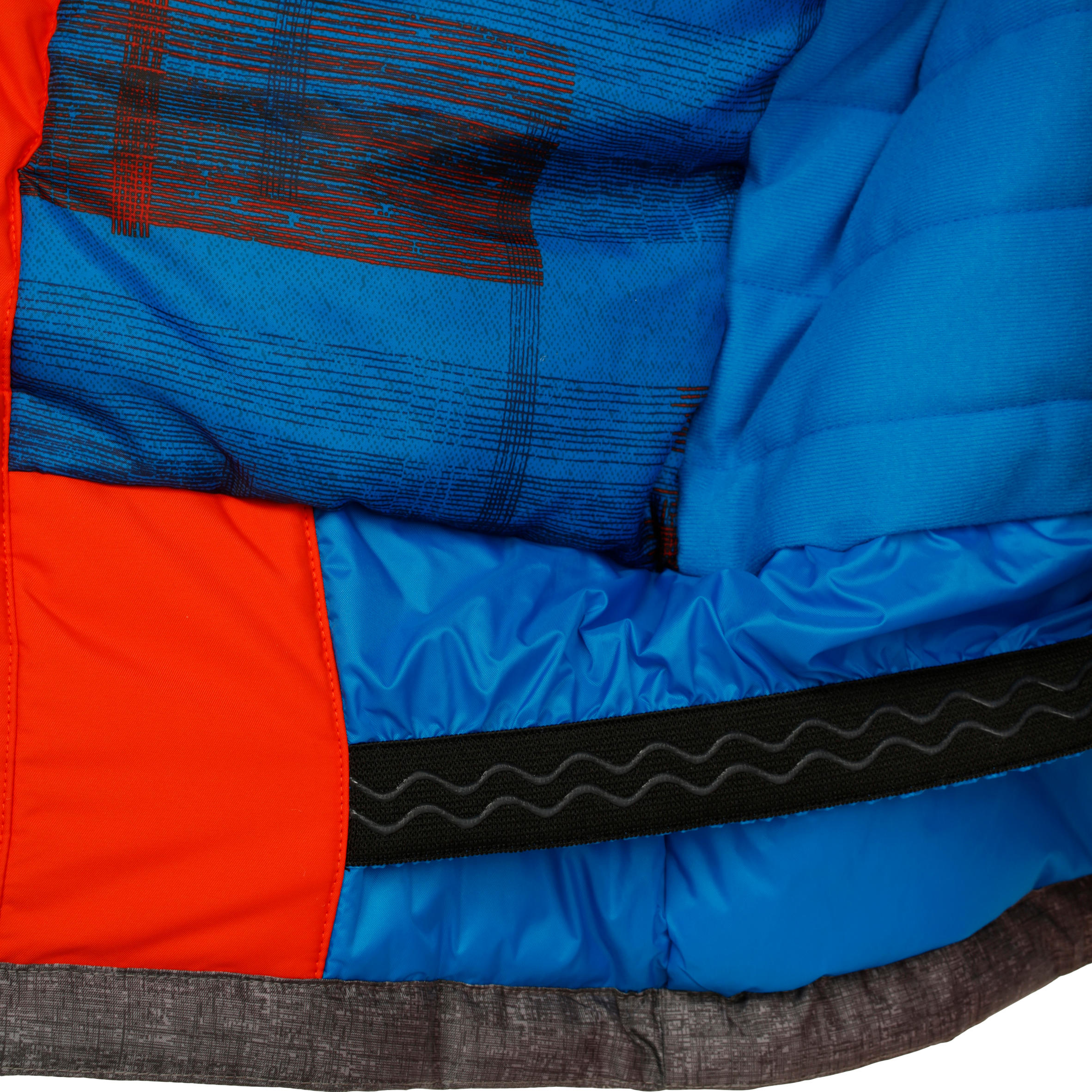 Evoslide Boy's Ski Jacket - Orange/red and Mottled grey 13/20