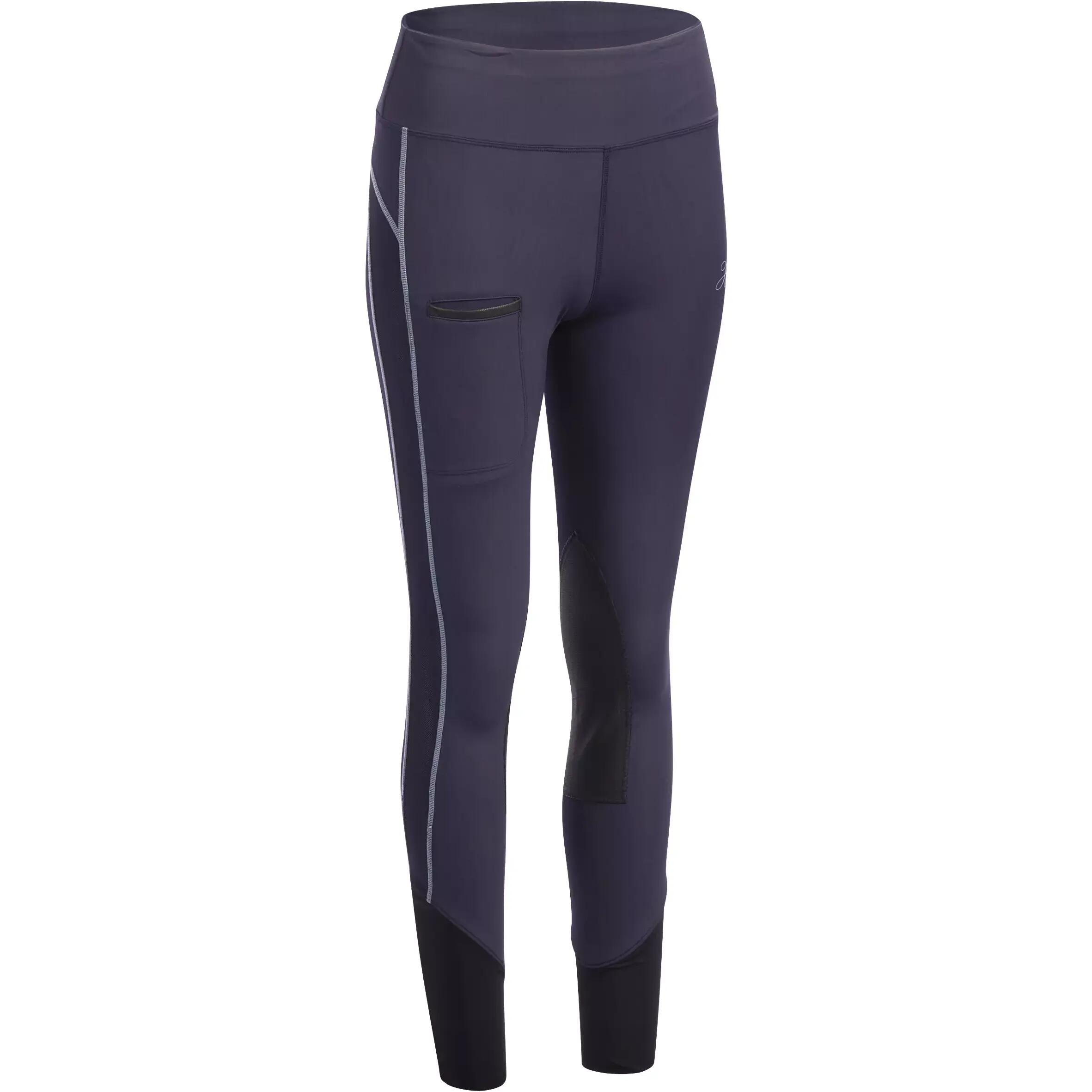 BR140 Light Women's Horse Riding Jodhpurs - Navy 1/23