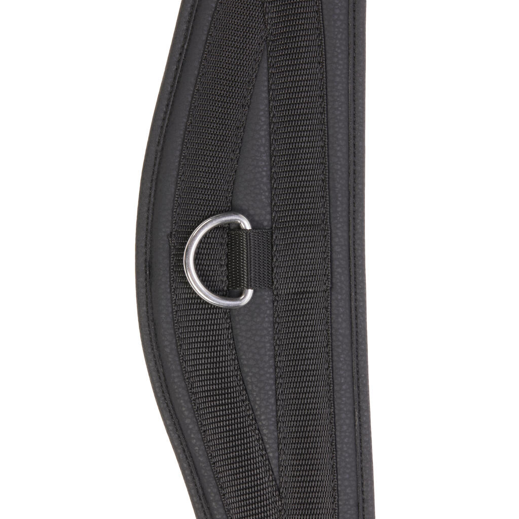 Horse and Pony Riding Synthetic Girth 100 - Black