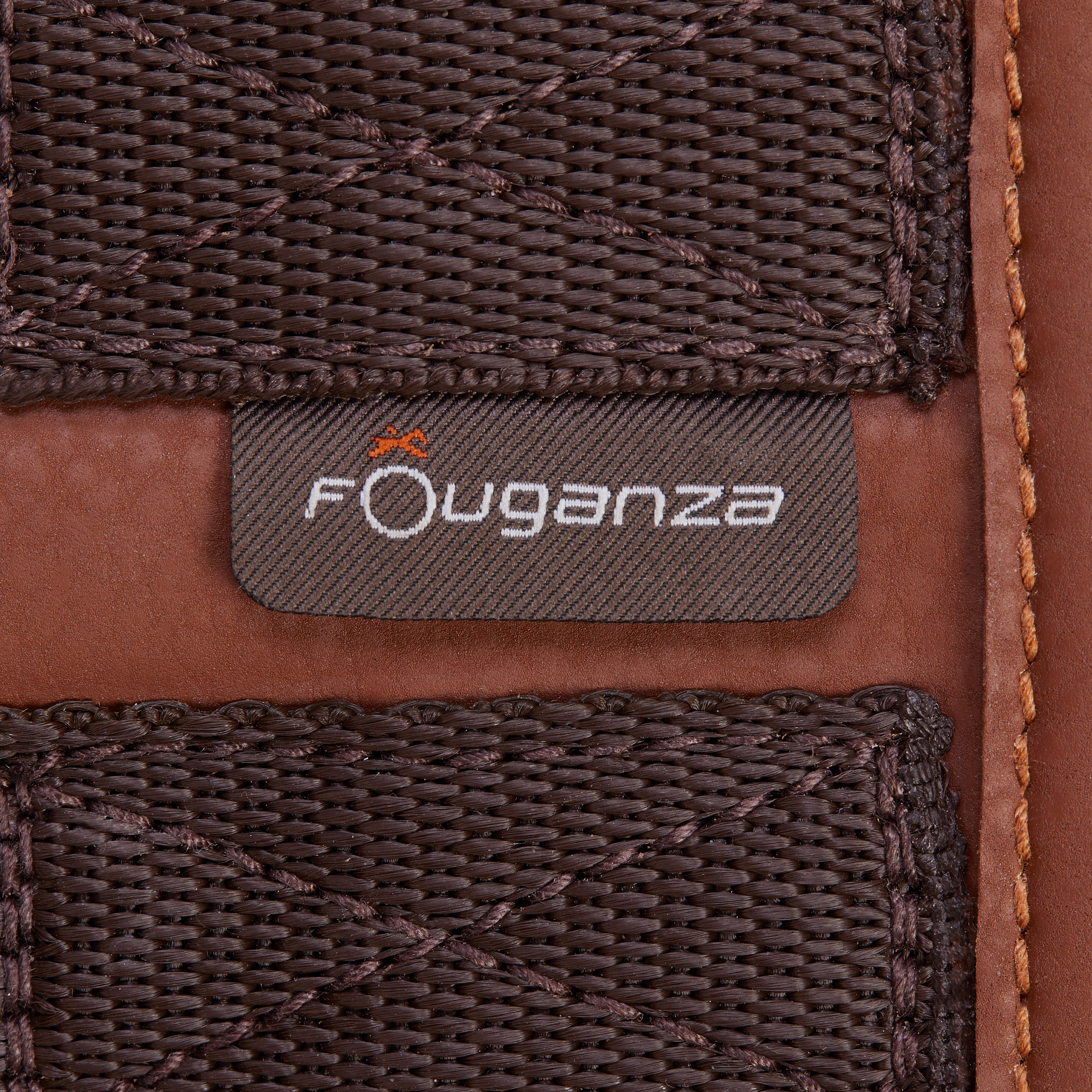 Sangle d'équitation synthétique pour cheval et poney - 100 marron - FOUGANZA