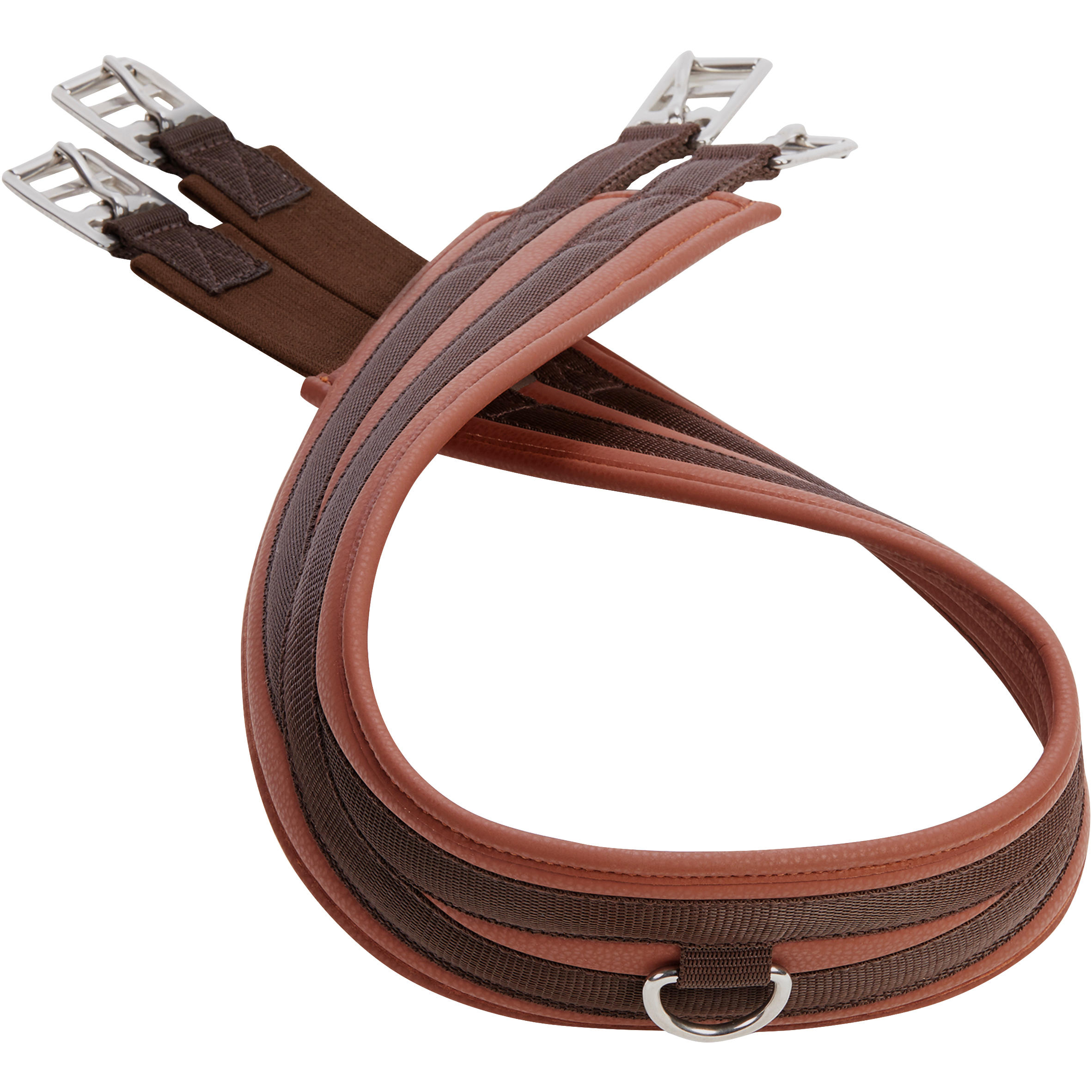 Horse & Pony Riding Synthetic Girth - 100 Brown - FOUGANZA