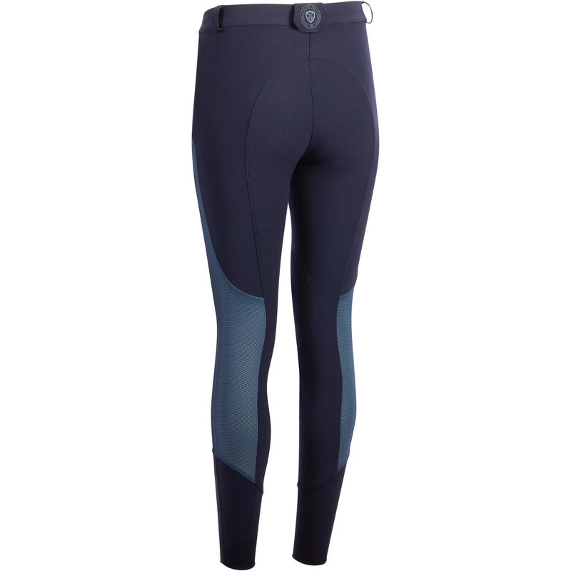 Training Summer Women's Horseback Riding Jodhpurs - Navy/Grey Training Summer Women's Horseback Riding Jodhpurs - Navy/Grey
