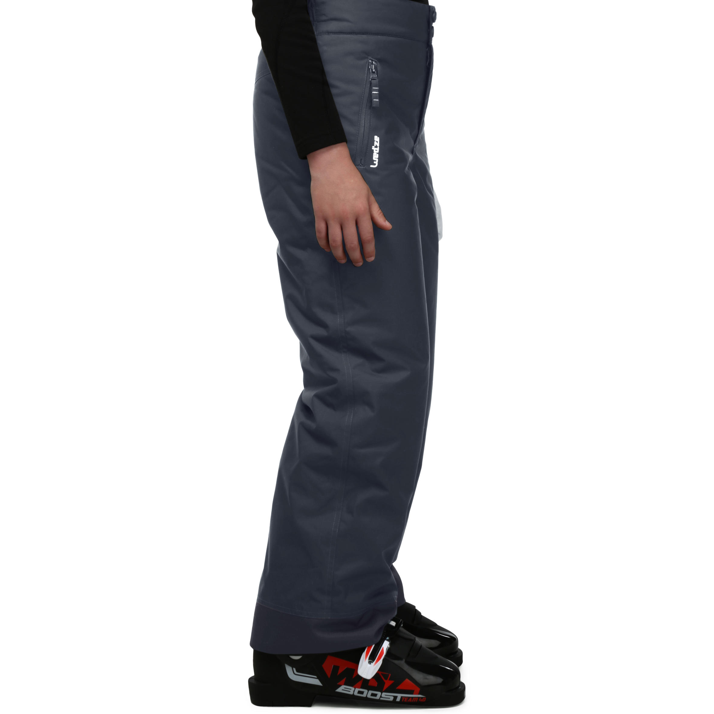 CHILDREN'S SKI TROUSERS SKI-P PA 100 DARK GREY 3/8