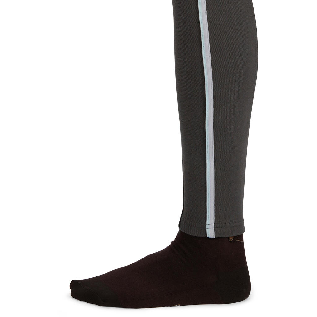 Reithose 140 Kniebesatz Damen blaugrau