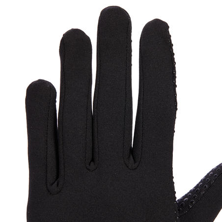 Gants équitation femme 500 noir - Noir - Fouganza - Décathlon