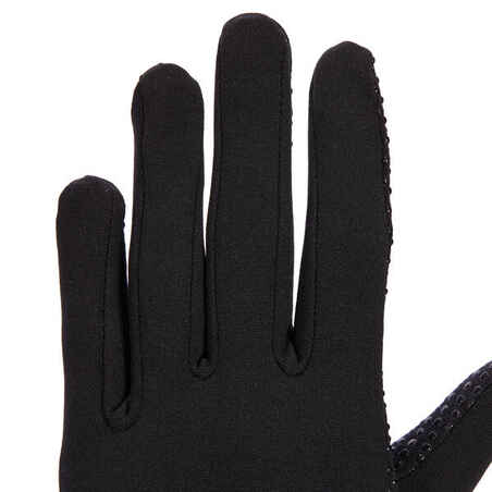 Guantes Equitación fouganza 140 Mujer Negros