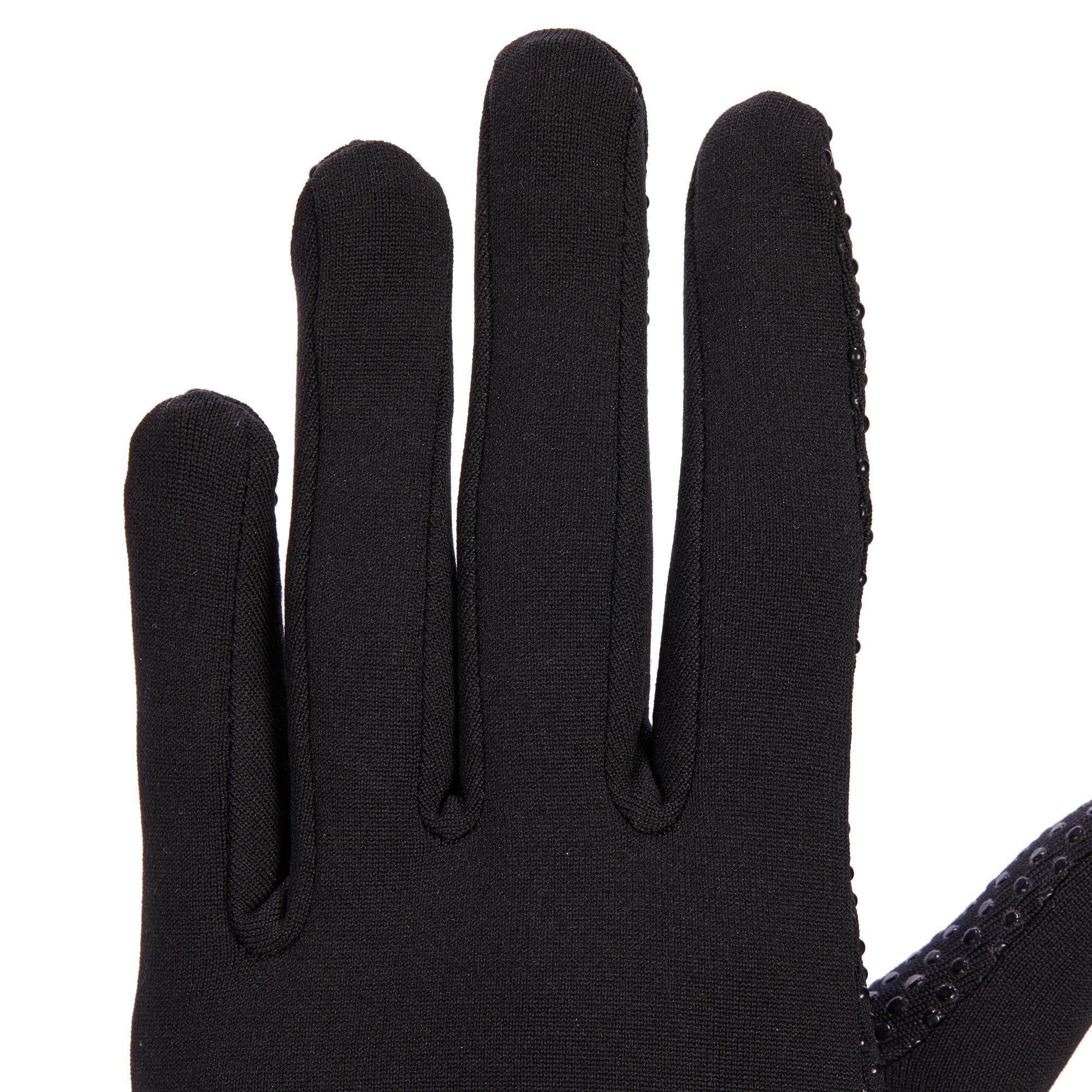 Women's 140 black riding gloves