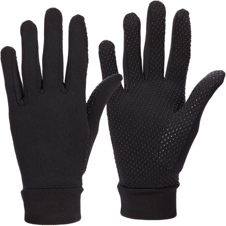 Gants équitation femme 140 noir